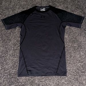 Under Armour dark grey compression short sleeve shirt